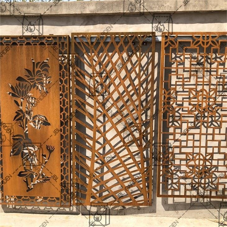 Corten Steel Garden Screen Fency