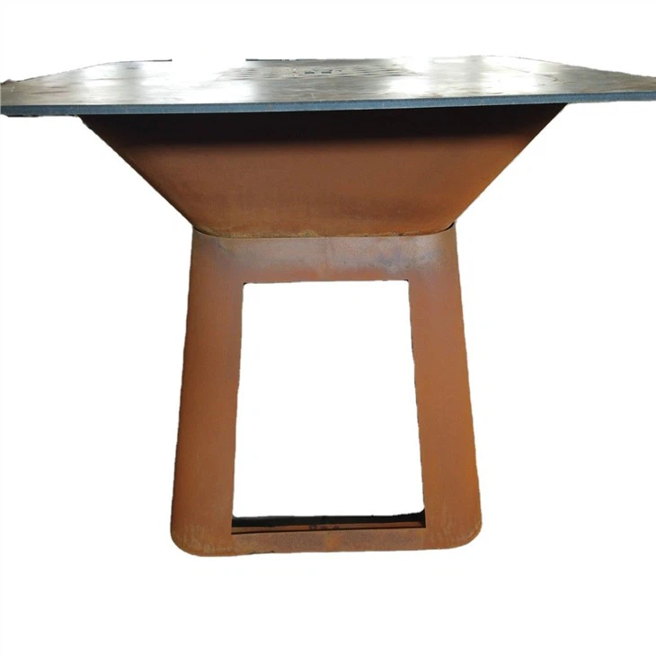 Barbecue Made Of Corten Steel