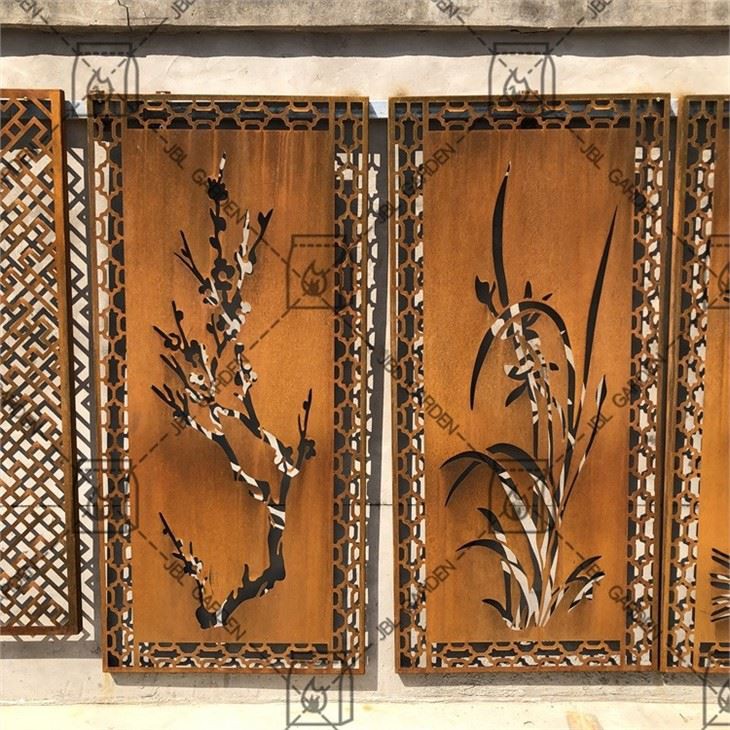 Oceľová stena Cor-Ten