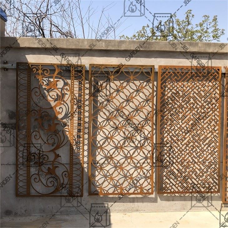 Oceľový plotový panel Drift Corten