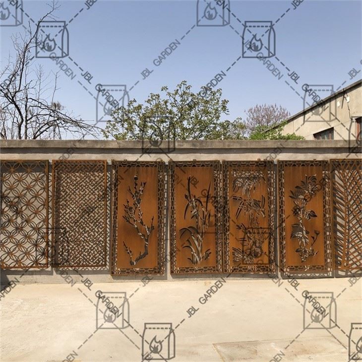 Drift Corten Steel Fence Panel