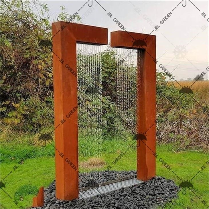 Garden Corten Steel Water Rain Curtain