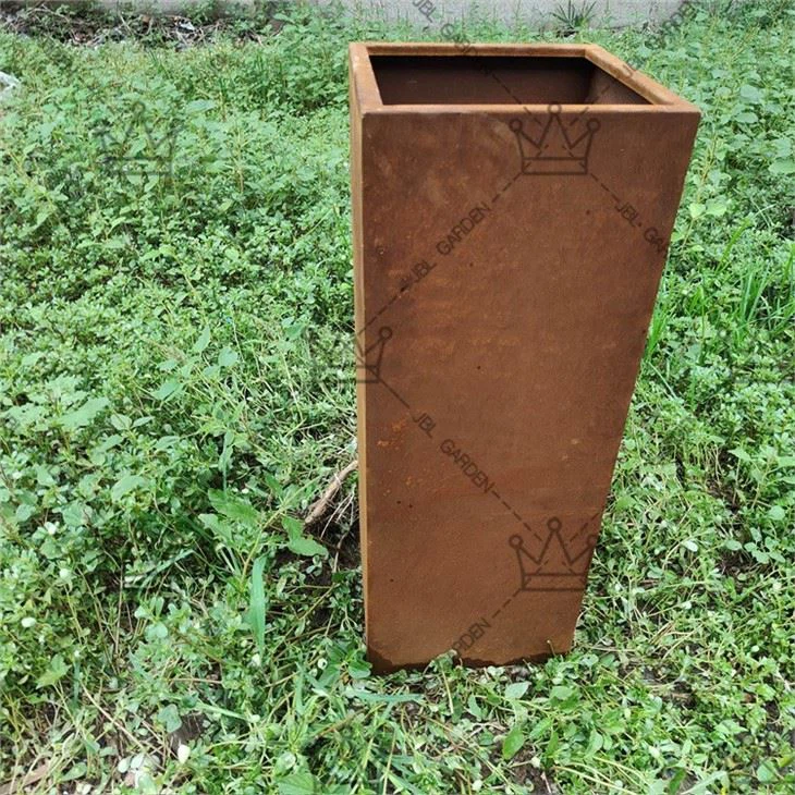 Large Square Metal Planters