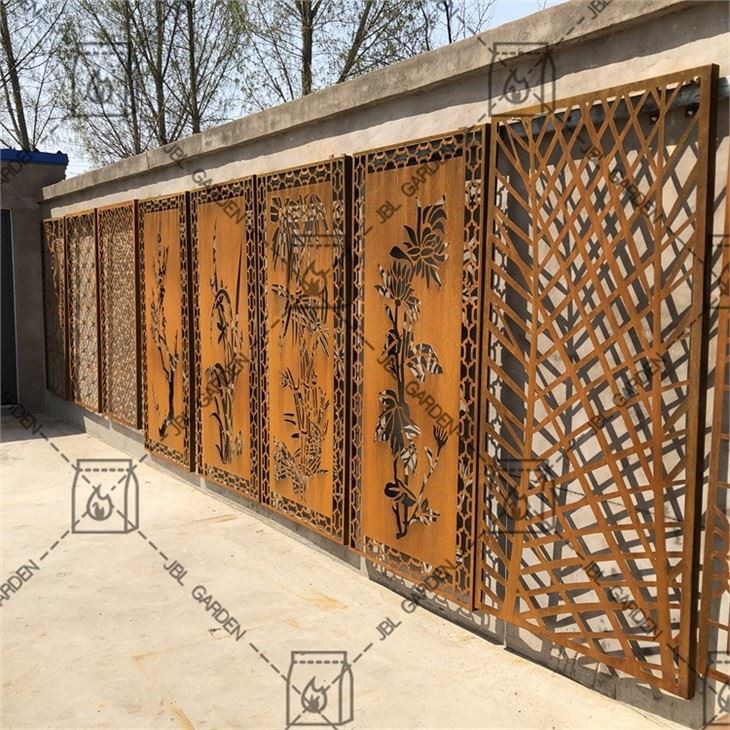 Laserom rezané záhradné dekoratívne plátno