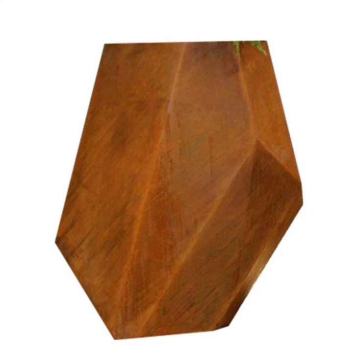 Kovový box na kvetináč z ocele Corten