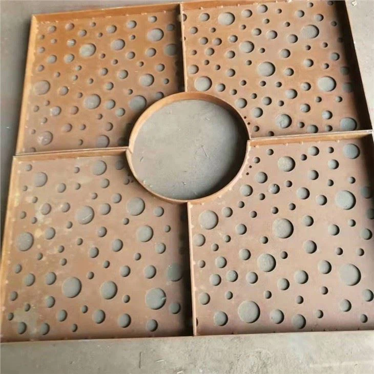 Outdoor Garden Corten Steel Tree Grate