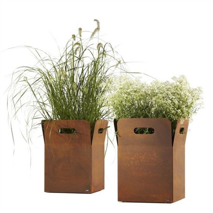 Rust Flower Pot Planter
