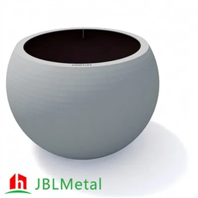 Laserom rezaný štvorcový kovový kvetináč