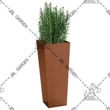 Kovový vyvýšený záhradný kvetináč