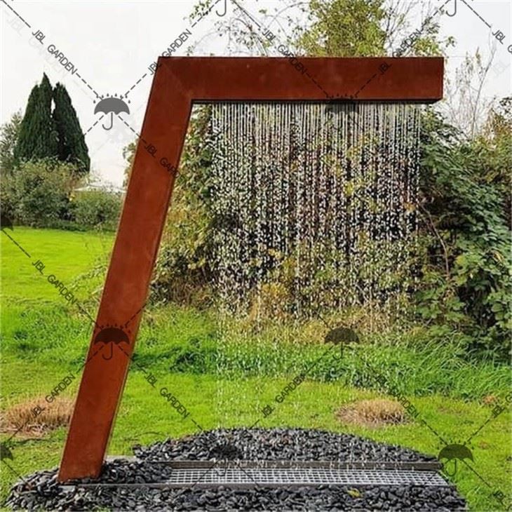 Oceľový vodopádový systém vodnej fontány
