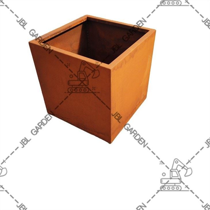 Wood And Metal Planter