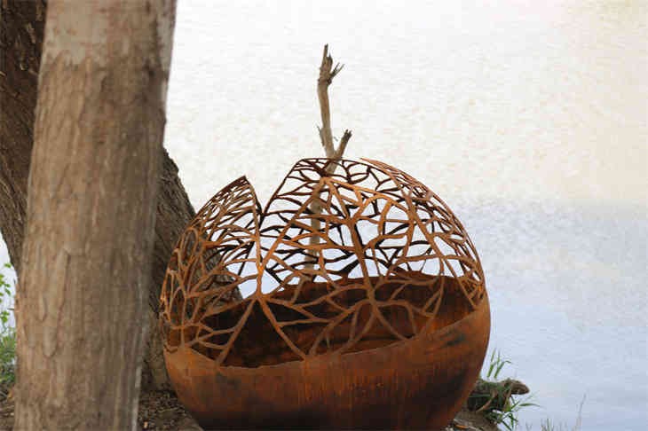 Corten Steel Firepit Ball best