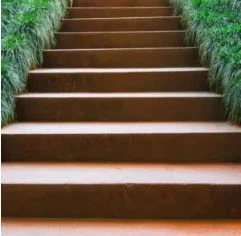 Corten Steel Rustic Garden Stairs