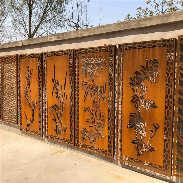 Panel obrazovky Corten Steel