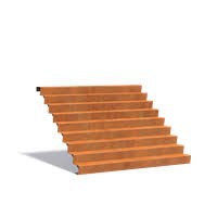 Corten Steel Stair Series factory