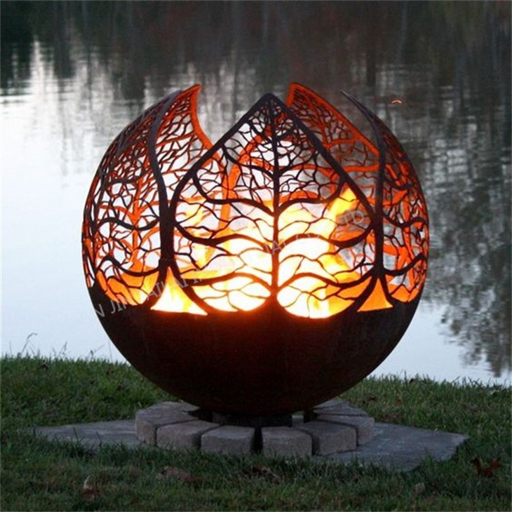 Outdoor Round Garden Rust Fire Pit