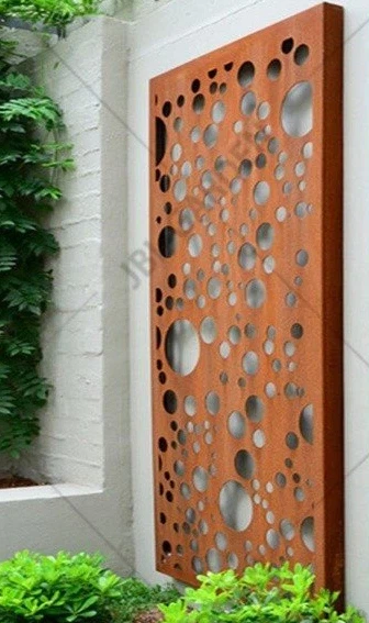 Kovový oceľový panel pre záhradu