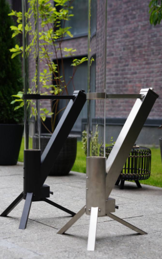 Moderný dizajn ohrievača na drevené pelety