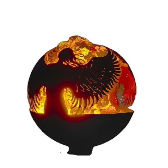 Wood Burning Fire Pit Sphere