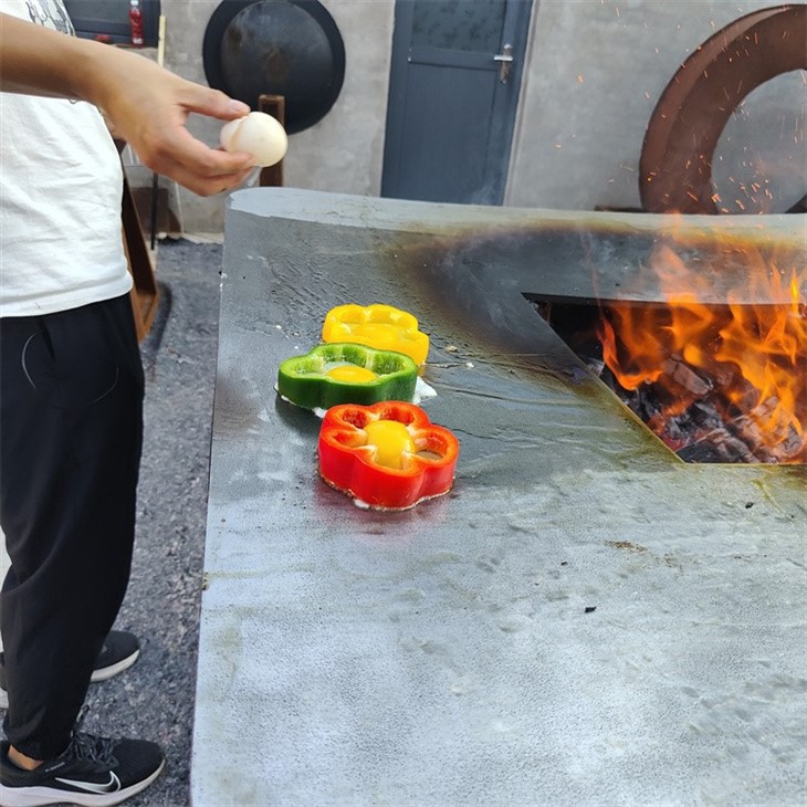 Wood Fire Pit With Bbq Grill