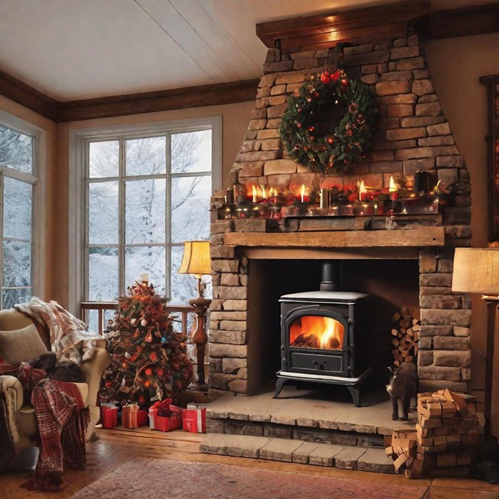 Worry Free, Smoke-free, Energy-saving Cast Iron Fireplace factory